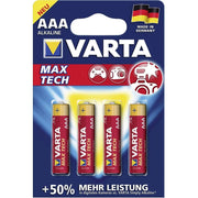 Blister 4 batterie ministilo VARTA max tech alcalina LR03 1,5V
