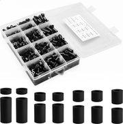 Assortimento di supporti per elettroutensili in nylon nero, kit per schienali elettrici con supporto per prese e interruttore