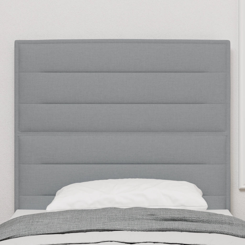 Testiera Design Linea Grigio Chiaro 90 cm in Tessuto