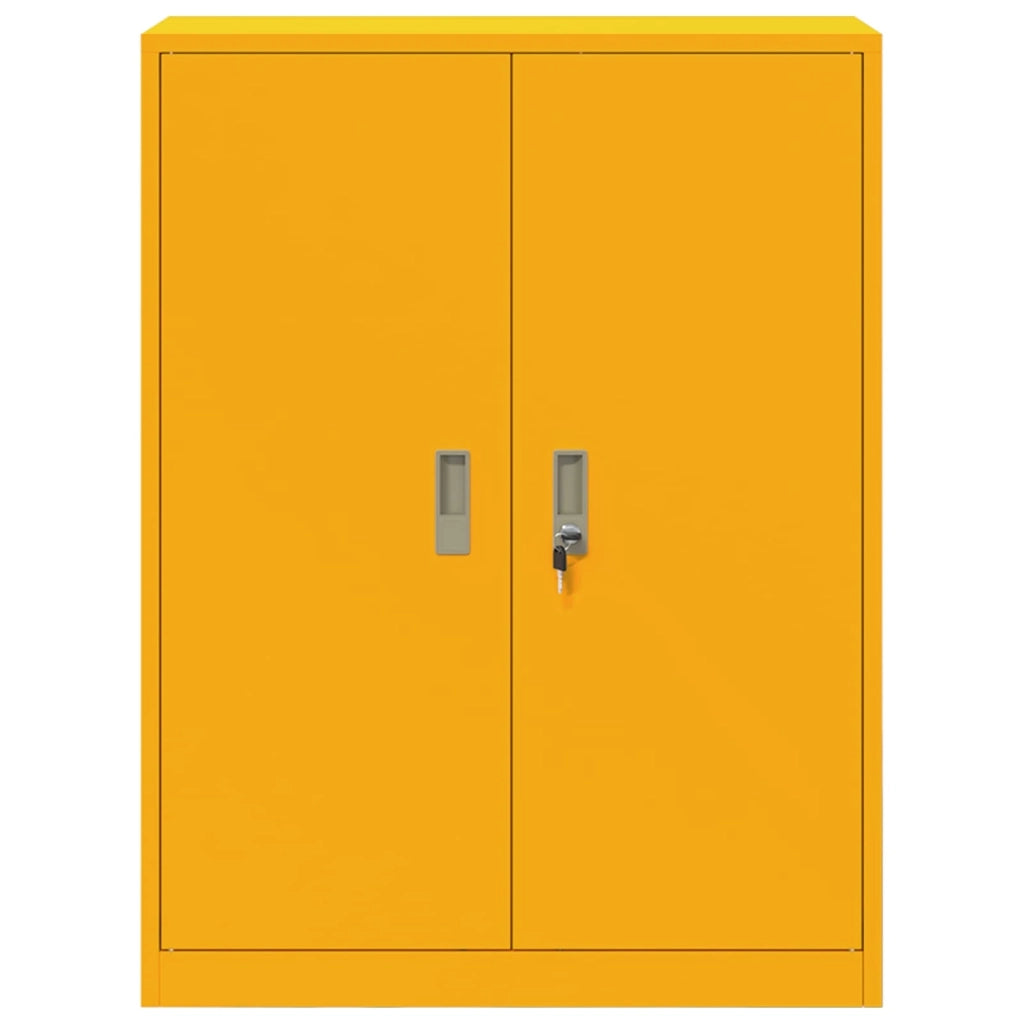 Armadio Giallo senape 80 x 40 x 105 cm Acciaio 891691