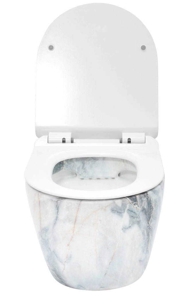 Vaso Wc Sospeso Rea Carlos Slim Granit Shiny N