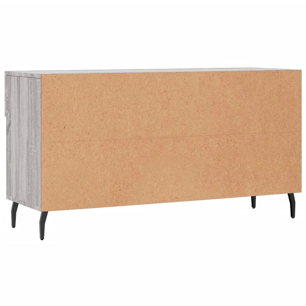 Panca portascarpe mobiletto porta-stivali cassettiera mensola mobile da ingresso rovere Sonoma 102 x 35 x 55 cm legno ingegnerizzato grigio 02_0023006