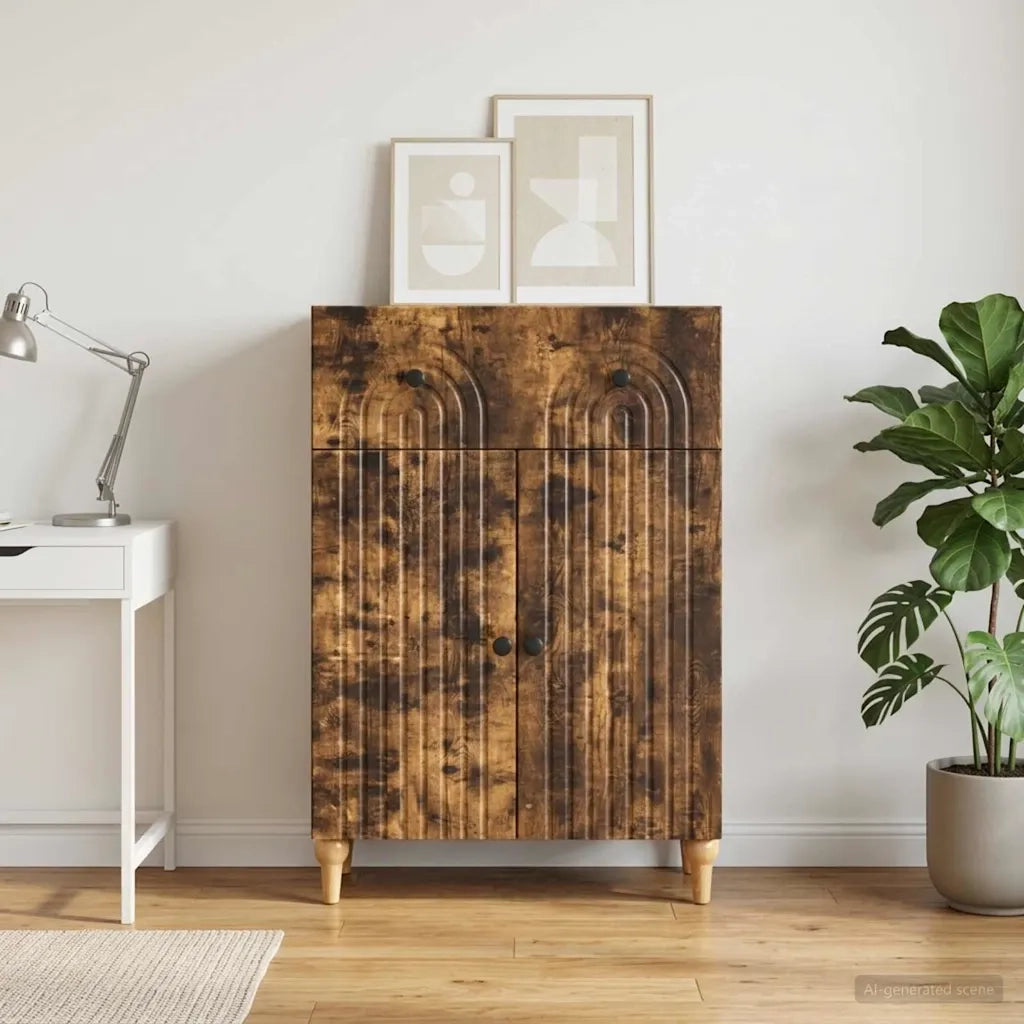 Credenza Rovere Fumo 66 x 34,5 x 90 cm Legno ingegnerizzato 894180