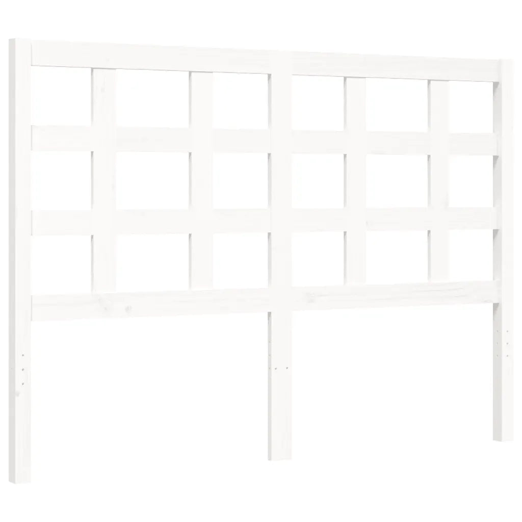 Giroletto senza Materasso-Struttura Letto Bianco 120x200 cm Legno Massello Pino 702176