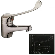 Trade Shop - Miscelatore Bagno Bidet 58949 Lavello Lavabo Lavandino Monocomando Rubinetteria -