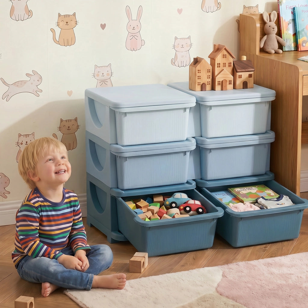 Cassettiera Bambini 3 Cassetti ¨C Xylo ¨C Blu Mobile Cameretta