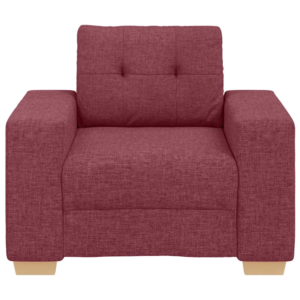 Poltrona Rosso Vino 100x78x80 cm in Tessuto 4105061