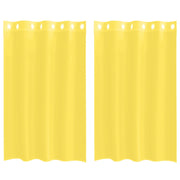 Tende in Voile con Occhielli 2 pz Giallo