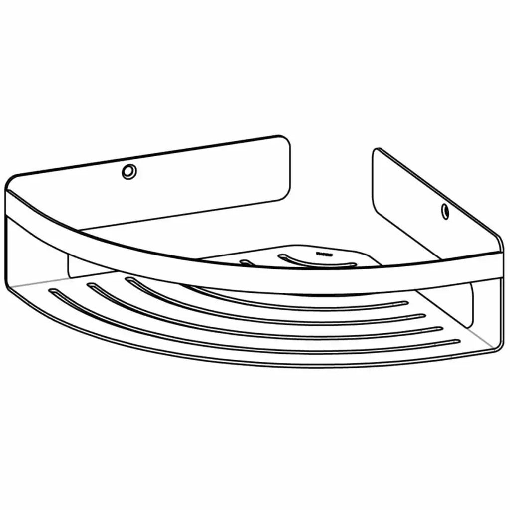 Tiger Mensola da Bagno Angolare Caddy Cromata Grande 1400630346 418304