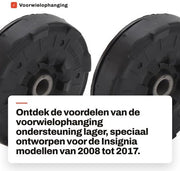 Sostegno per Ammortizzatore Anteriore 2 Pezzi - Supporto - Lager 13503549 - Sostituzione per Insignia G09 2008-2017 - Riduzione Vibrazioni/Rumore - Materiale Resistente - Ammortizzatore di Sospensione