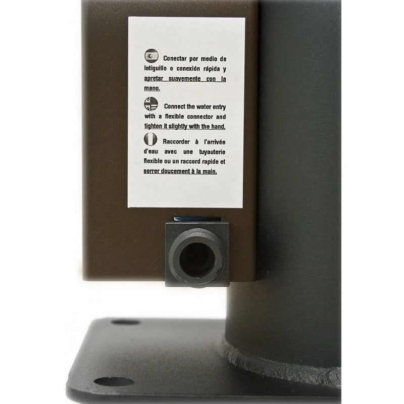 Miscelatore flessibile a parete grigio con memory foam COLORADO H. 35 cm