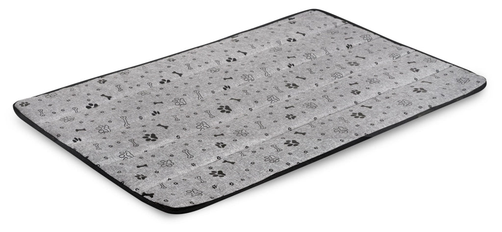 AIO FACTORY 120x80 cm Tappetino per cuccia per cani impermeabile Ossa nere
