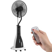 Ventilatore con nebulizzatore ¨C zephmum ¨C 3 velocit¨¤, serbatoio 3L, 75¡ã rotazione, nero+bianco
