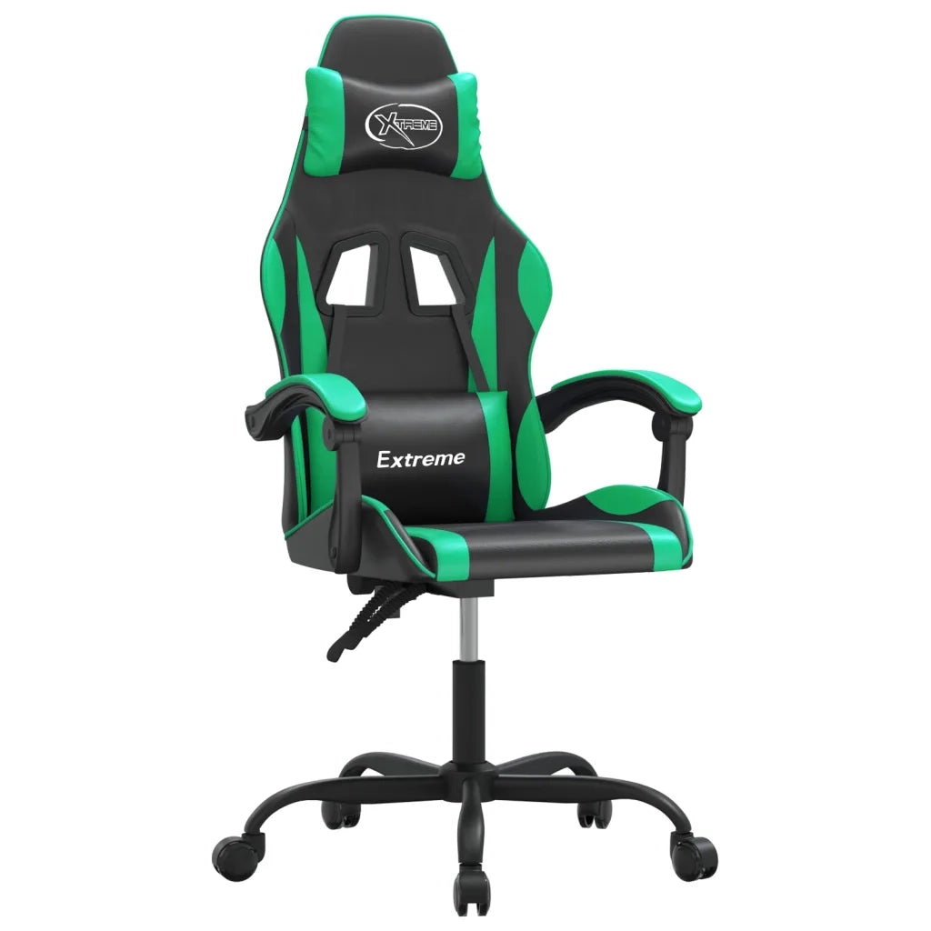 Sedia da Gaming Nera e Verde in Similpelle cod mxl 64779