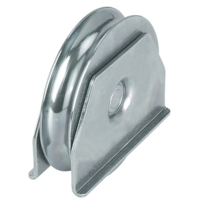 ruote x cancelli gola tonda ã˜ 20 con supporto aperto 1 cuscinetto mm 100 cod:ferx.94746