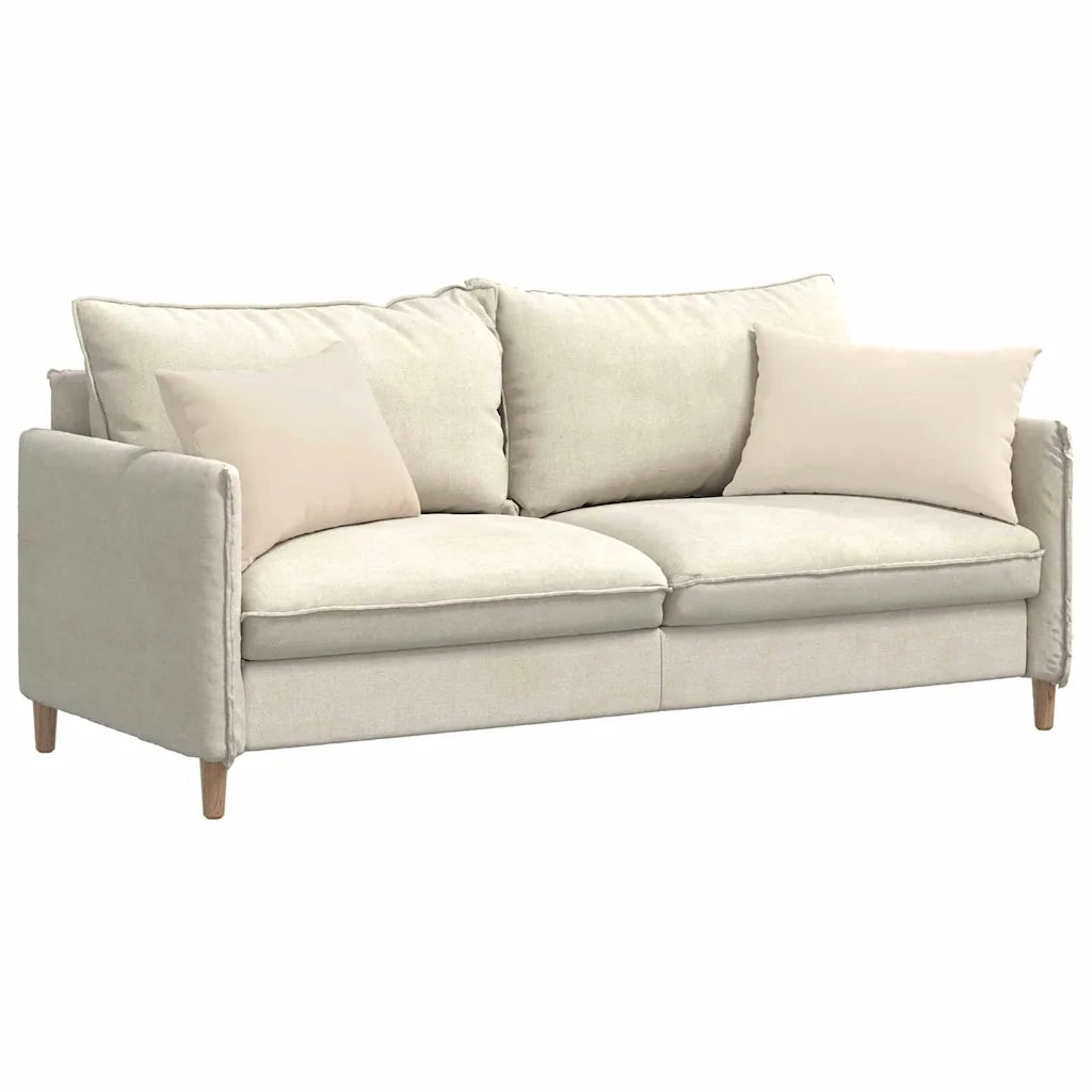 Cuscini da Divano 2 pcs Beige 60 x 40 cm Tessuto