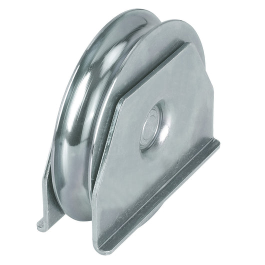 ruote x cancelli gola tonda ã˜ 20 con supporto aperto 1 cuscinetto mm 120 cod:ferx.94747