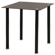Set Tavolo e Sedie da Pranzo 5 pz Nero 242933