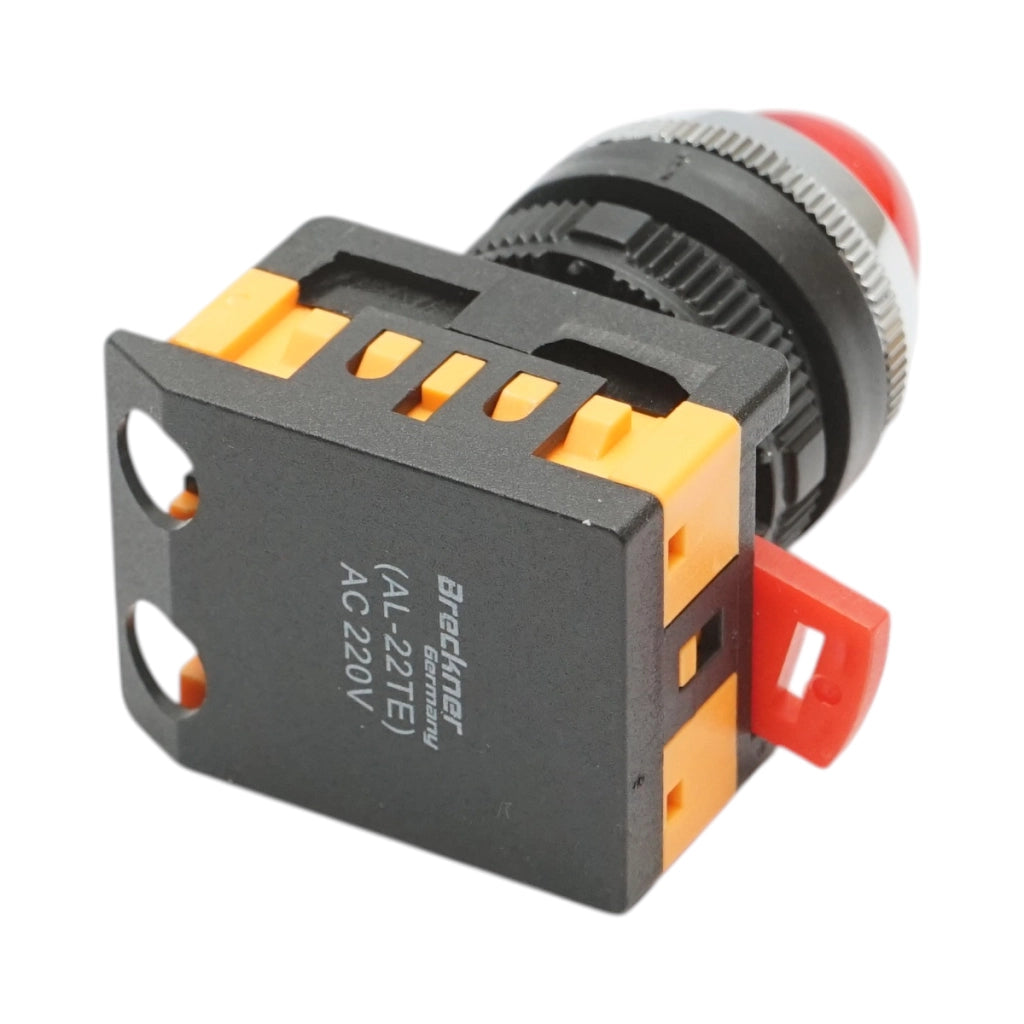 Lampada di segnalazione a LED rossa 220V AC 22mm Breckner Germany