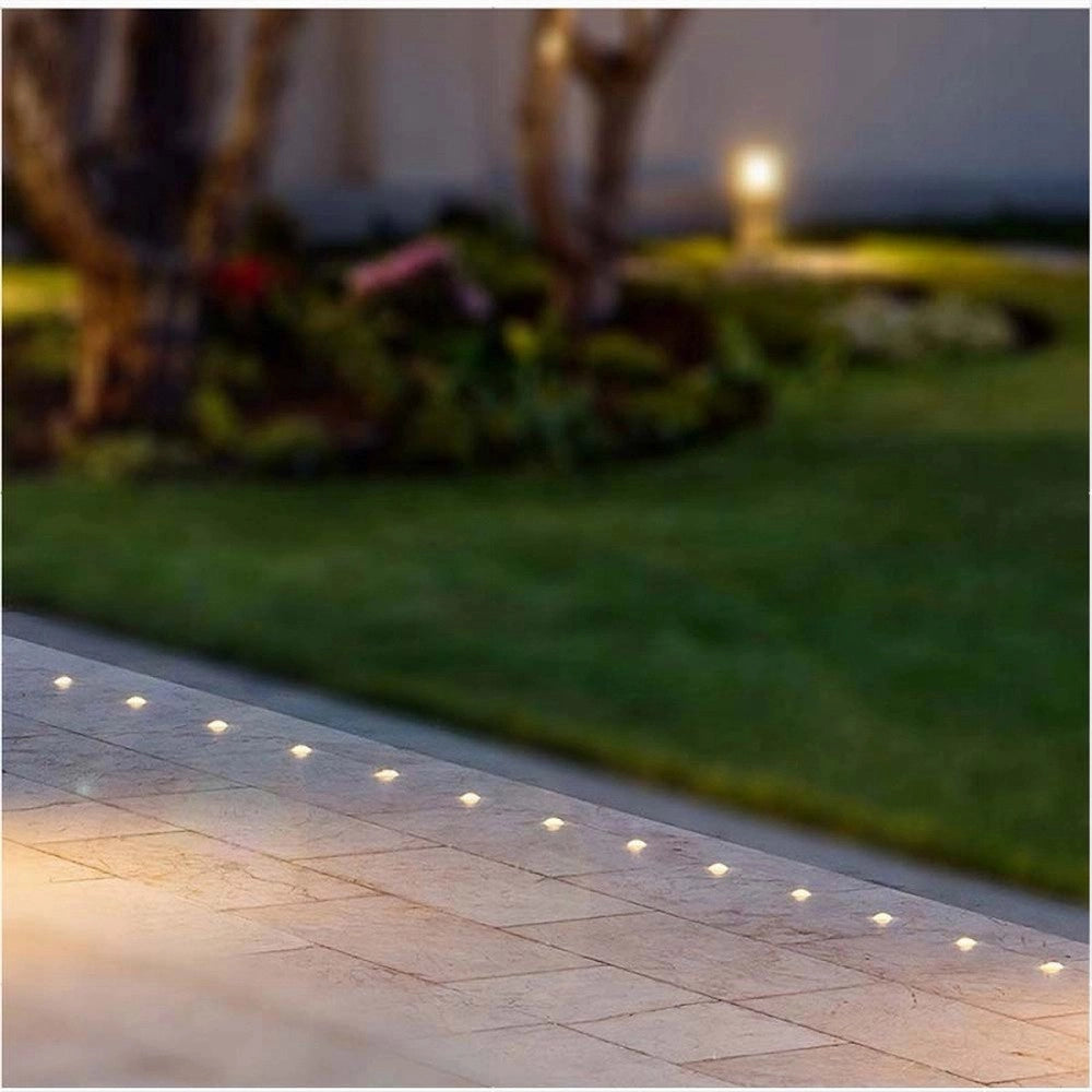 Trade Shop - Faretto Segnapasso Led 0,5 W Punto Luce Da Incasso Per Esterno Giardino Ip67 210 - -bianco Caldo      -