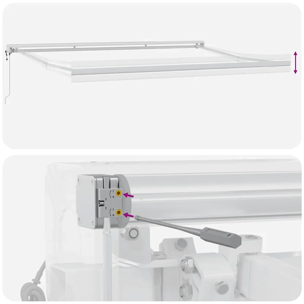 vidaXL Tenda da Sole Retrattile Automatica Marrone 450x300 cm