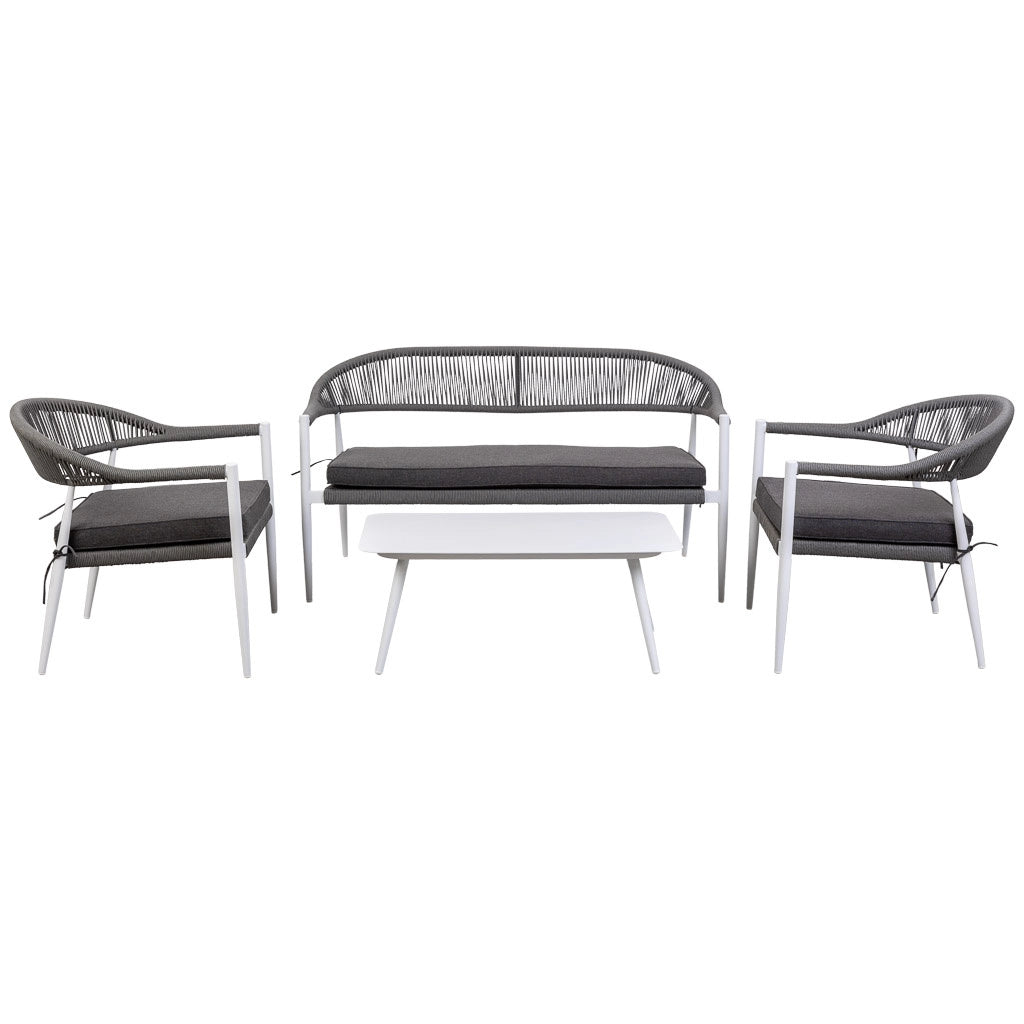 Tavolo, divano e 2 poltrone multicolore 100x55x45, 68x69x75, 138x69x75