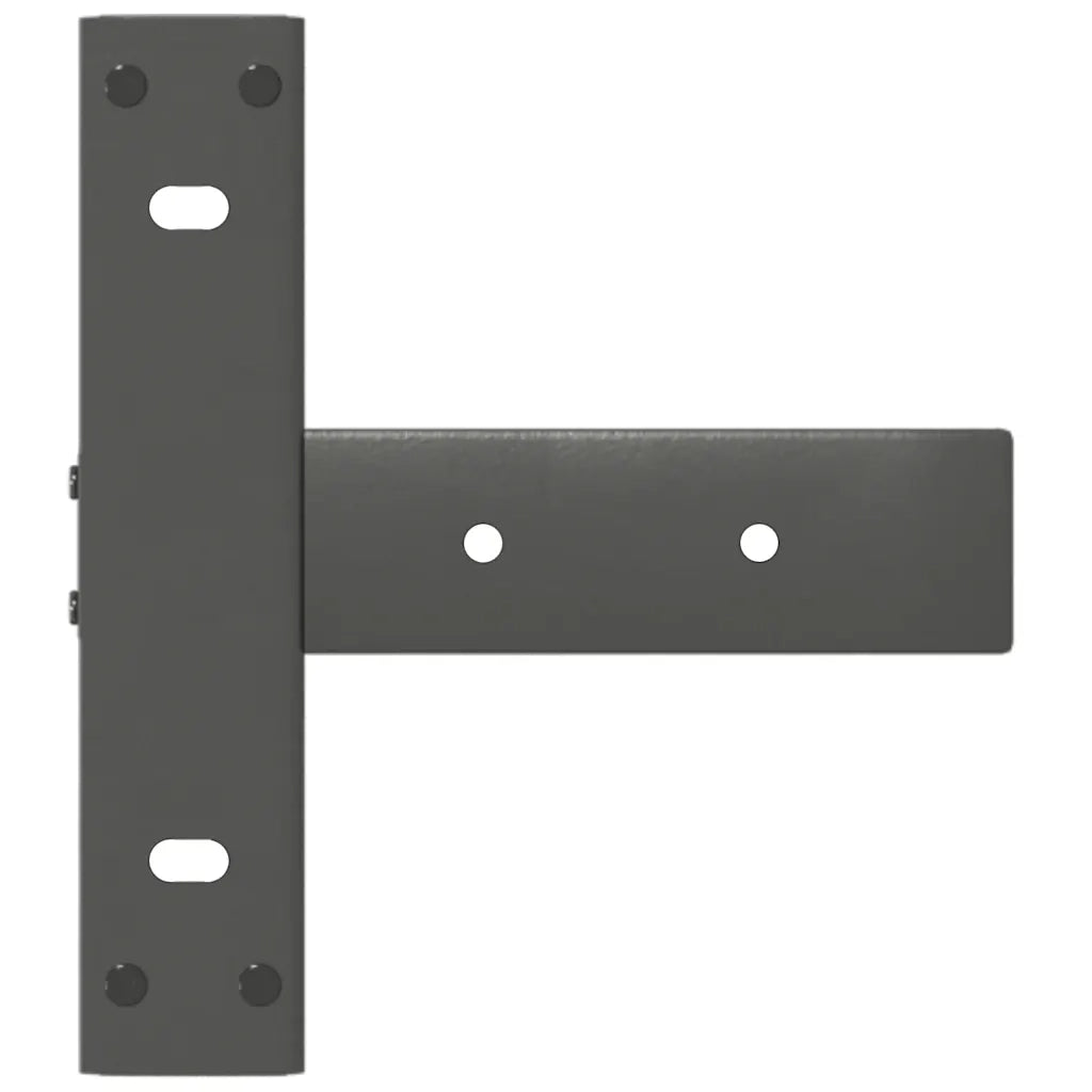 Gambe per tavolo consolle a T 2 pz Antracite 25x28x(72-73) cm Acciaio