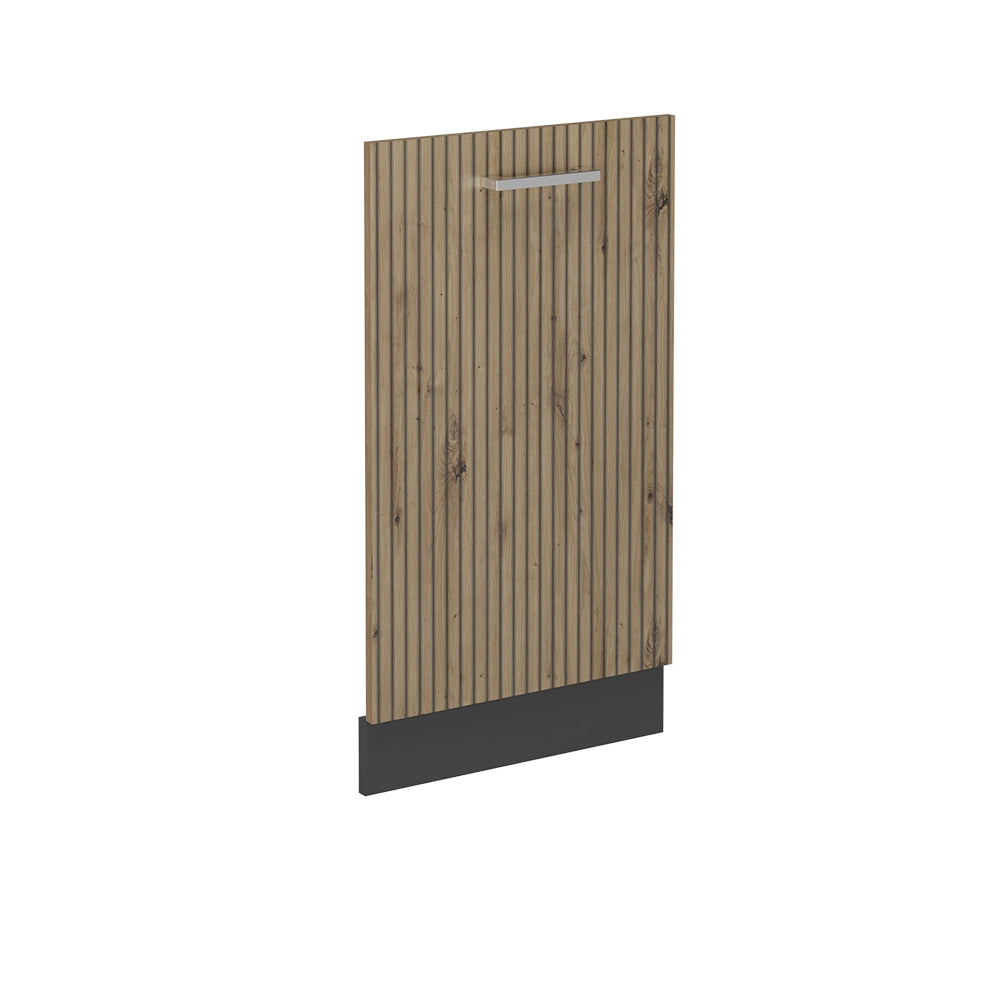 Pannello frontale della lavastoviglie R-Line Rovere artigianale/Antracite 45 cm senza piano di lavoro Vicco