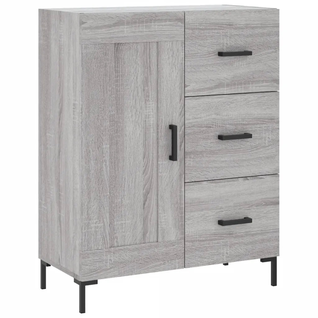 Credenza Grigio Sonoma 69,5x34x180 cm in Legno Multistrato 3200007