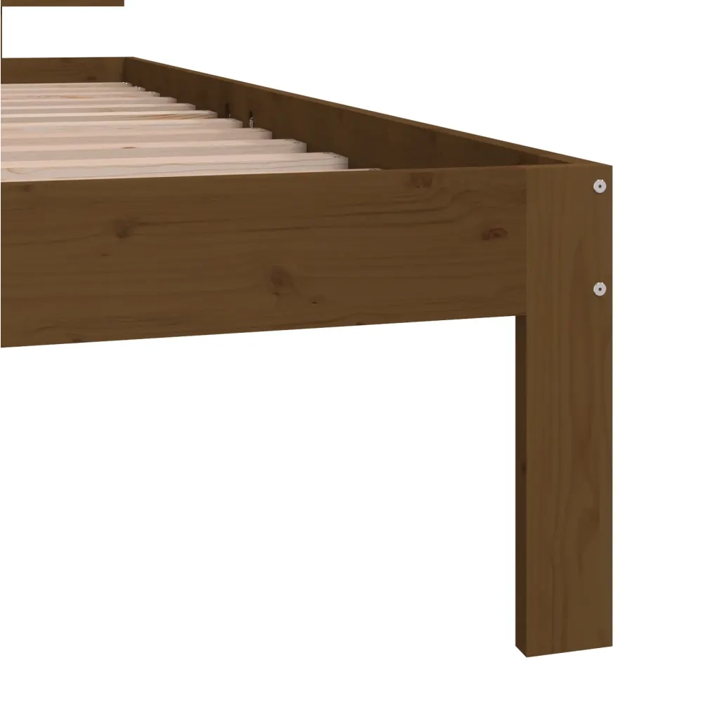 Giroletto Marrone Ambra in Legno Massello di Pino 90x200 cm 810483