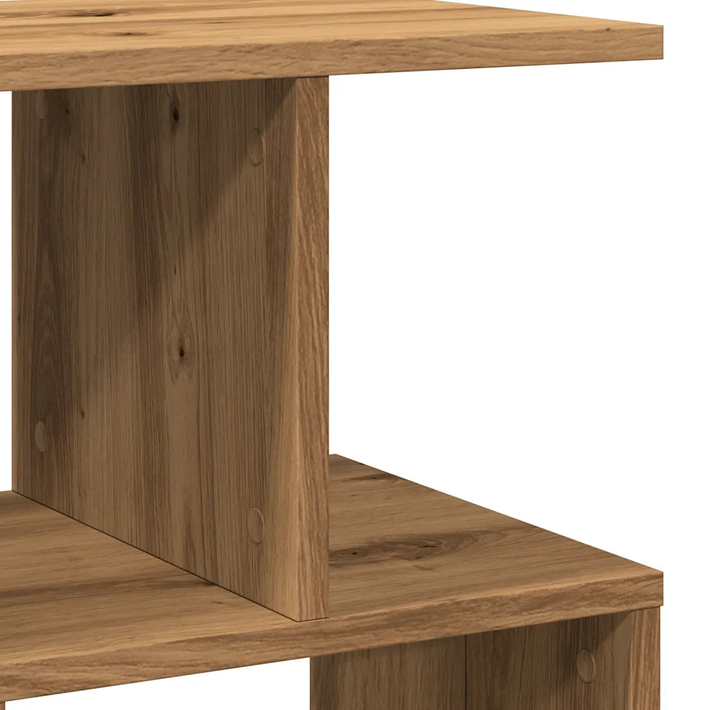Comodino-Tavolino da notte Rovere Artigianale 50x30x51,5 cm in Legno Multistrato