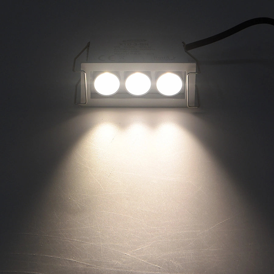 FARETTO LED RETTANGOLARE DA INCASSO 6W PER CONTROSOFFITTI ILLUMINAZIONE NATURALE 4000K - DESIGN MODERNO E RISPARMIO ENERGETICO