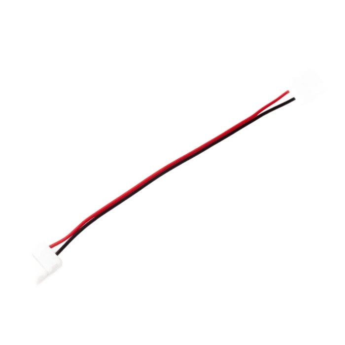 Connettore striscia LED mono 10mm doppio cavo Ecolight