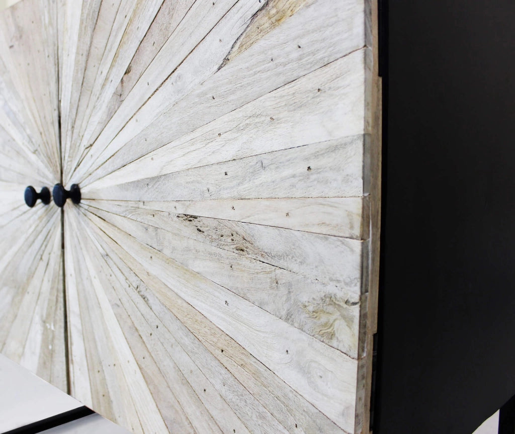 Madia 2 ante per soggiorno Industrial in Legno Metallo cm 85x40x80 - GEORGE