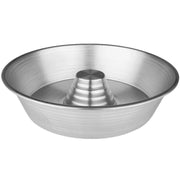 Trade Shop - Set 2 Pezzi Stampo Ciambella Casatielli 26 Cm Cono Alluminio Teglia Antiaderente -