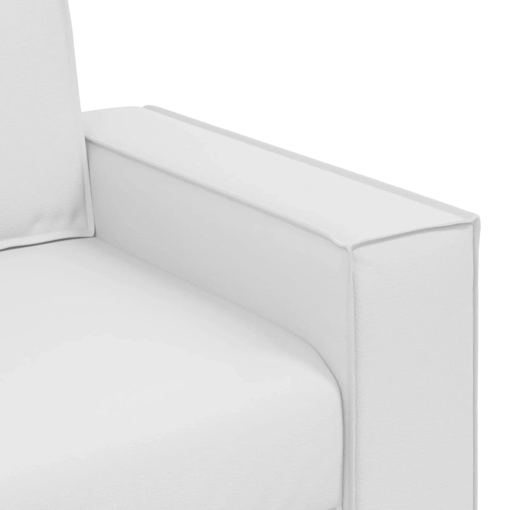 Divano a due posti Bianco 160 cm Pelle Sintetica 4105051