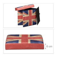 Sgabello pieghevole contenitore panca pieghevole 38 x 38 cm 2013096