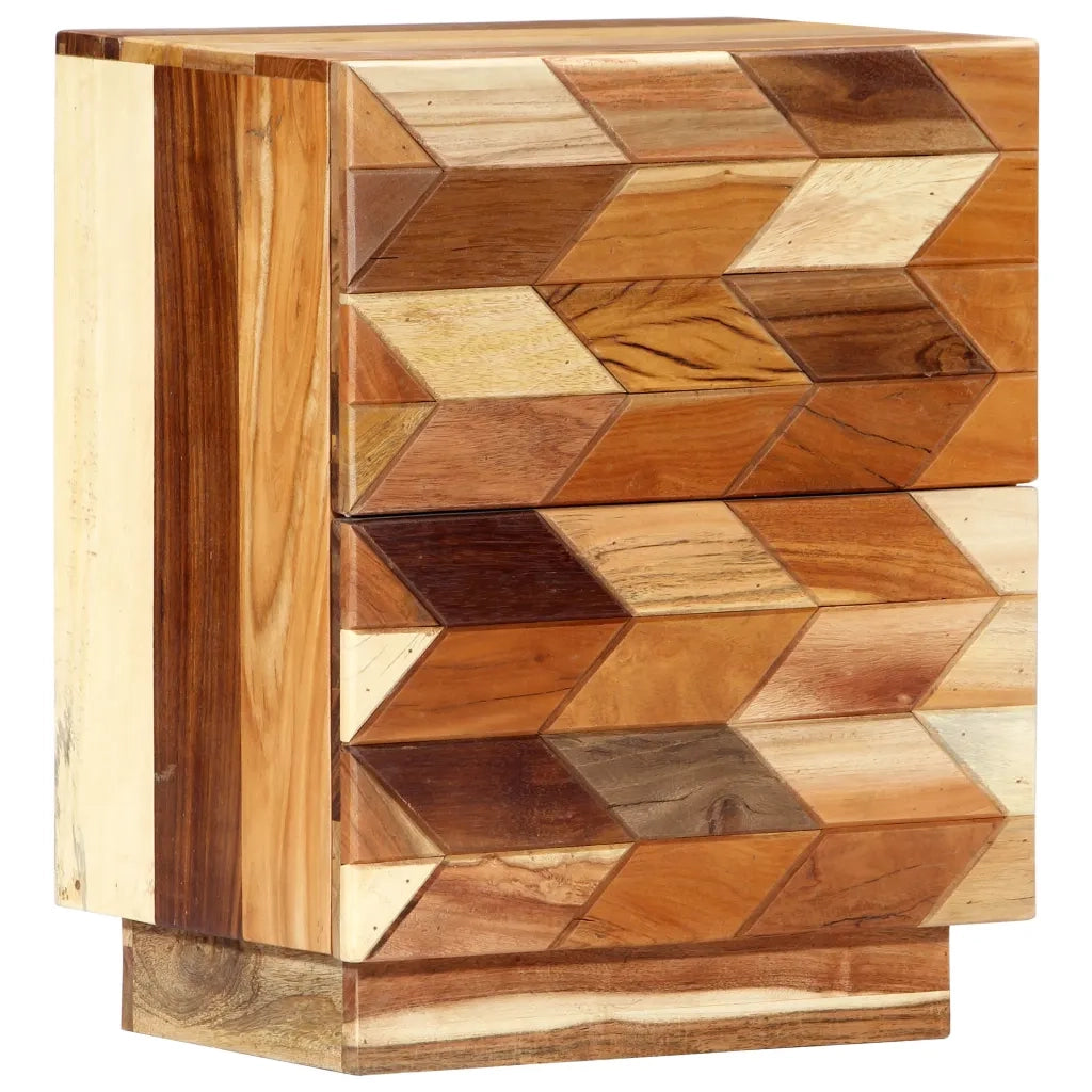 Comodino 40x30x50 cm in Legno Massello di Recupero 282731