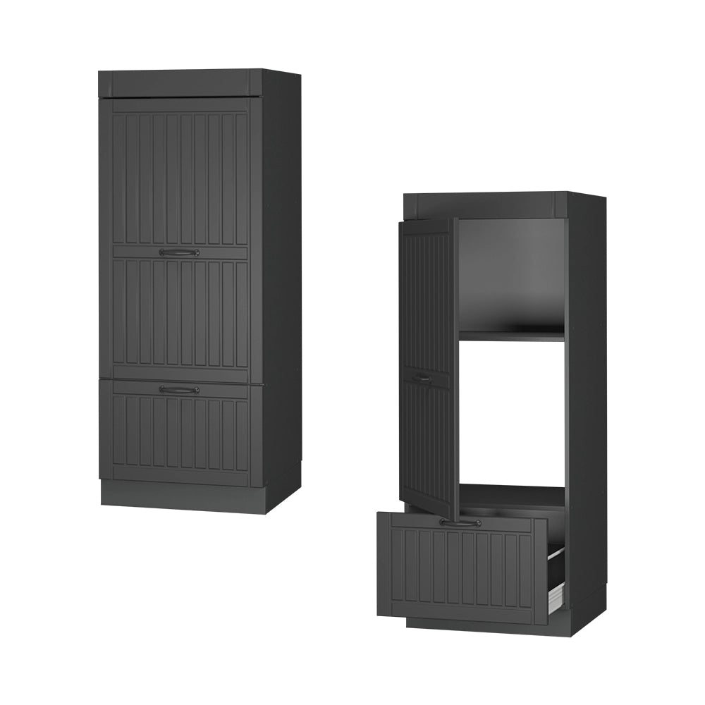 Vicco Set mobili bagno Grigio scuro 60 cm