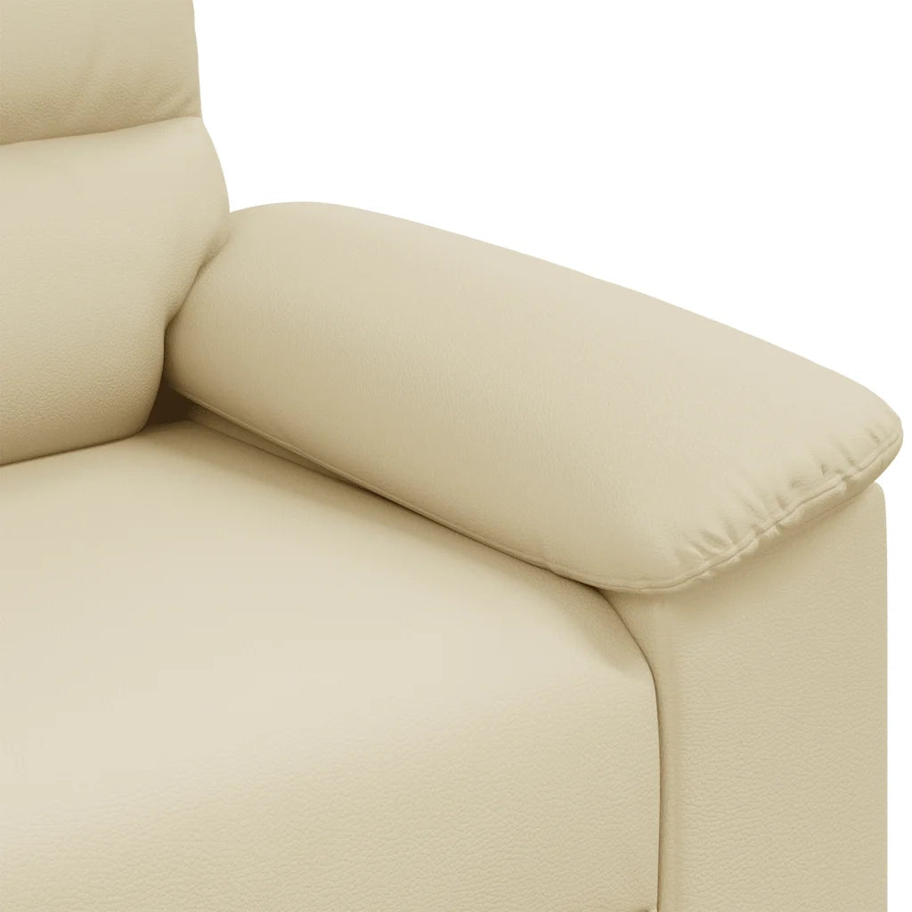 Poltrona Crema 100x81x84 cm in Similpelle 4105327