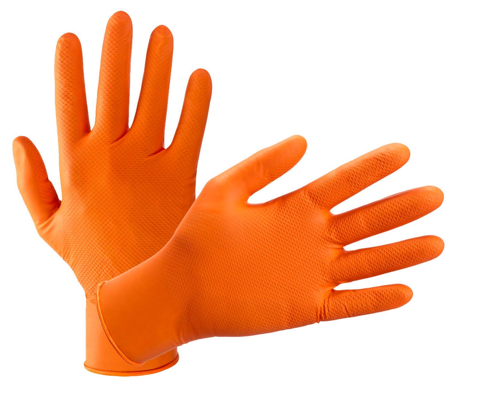 guanti nitrile arancione confezione 10 pz m cod:ferx.94793