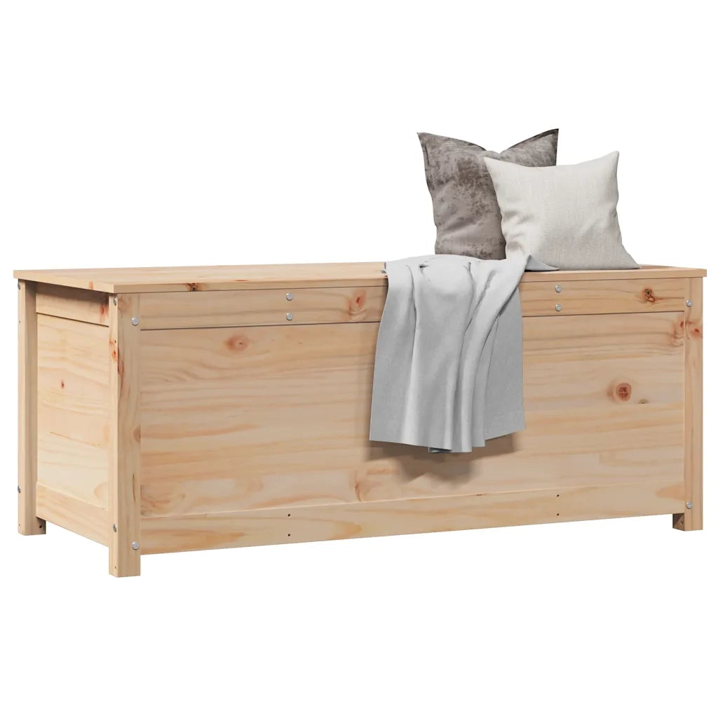 Contenitore Portaoggetti 110x50x45,5 cm Legno Massello Pino 823539