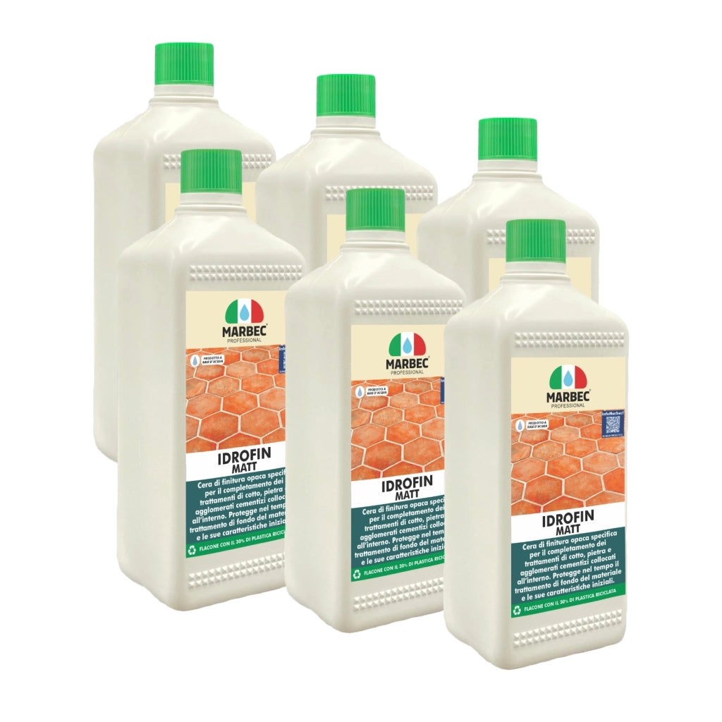 Cera per pavimenti IDROFIN MATT   1LTx6Pz