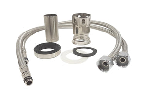 Rubinetto miscelatore per cucina in acciaio inox satinato con canna girevole