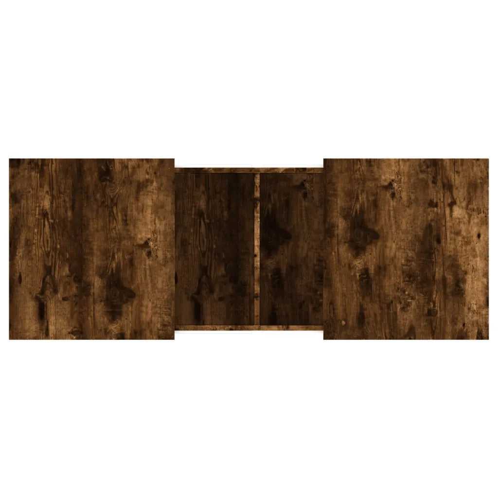 Tavolino da Salotto Rovere Fumo 100x55x40 cm Legno Multistrato