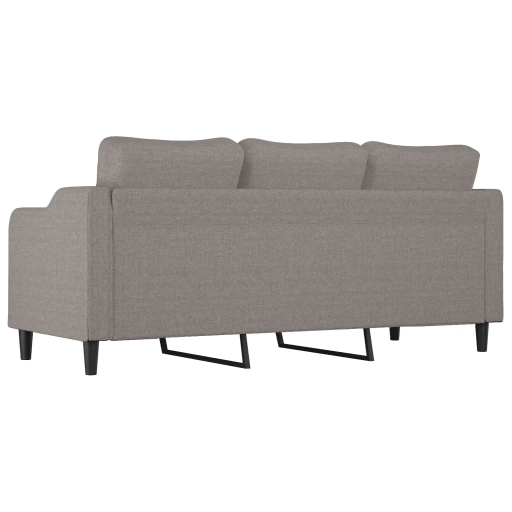 Divano a 3 Posti-Sofa 3 Posti Tortora 180 cm in Tessuto 185239