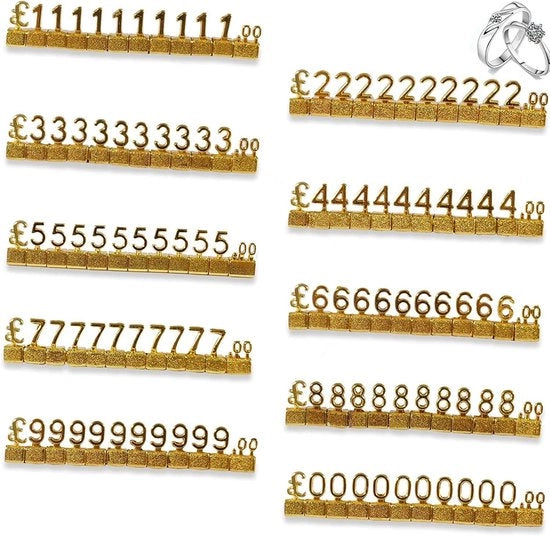 Etichetta di Prezzo Digitale 10pz - Etichetta di Prezzo 3D in Arabo - Etichetta di Prezzo Regolabile - Sistema di Etichette Flessibili - Soluzione Economica - Display di Prezzo