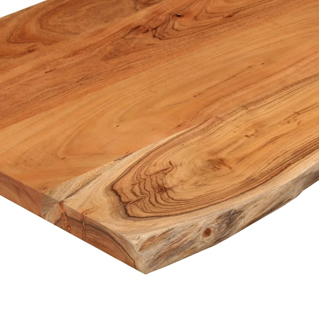 Piano Bagno 90x60x2,5 cm Rettangolare Legno Massello di Acacia 370261