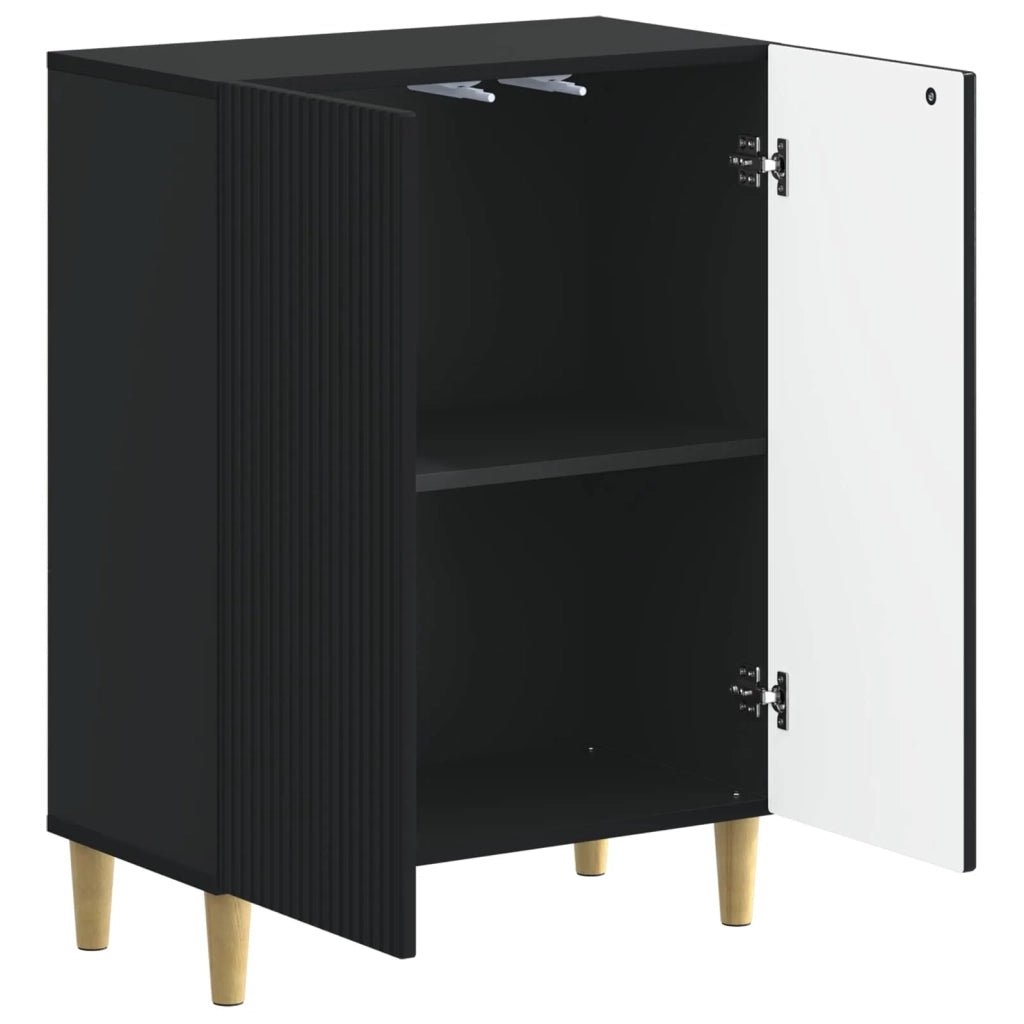 Mobiletto da Bagno ARNHEM Nero 59,5 x 31 x 80 cm 896616