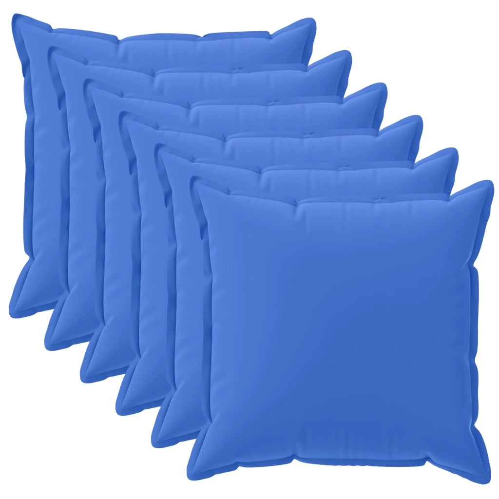 Federa 6 pcs HOUTEN Blu Reale 50 x 50 cm Poliestere 919202